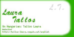 laura tallos business card